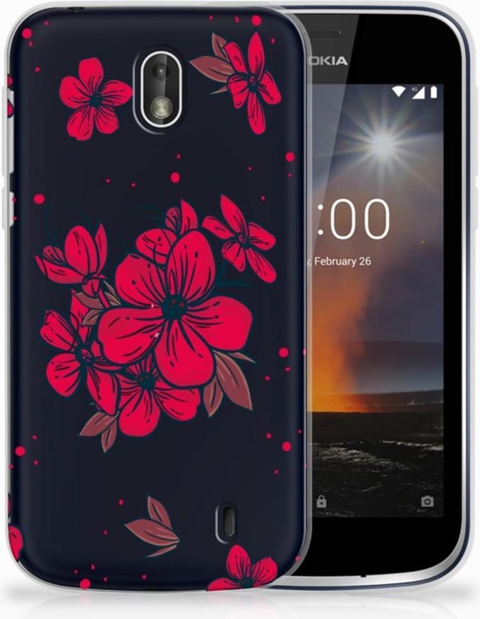 Nokia 1 TPU Case Blossom Red