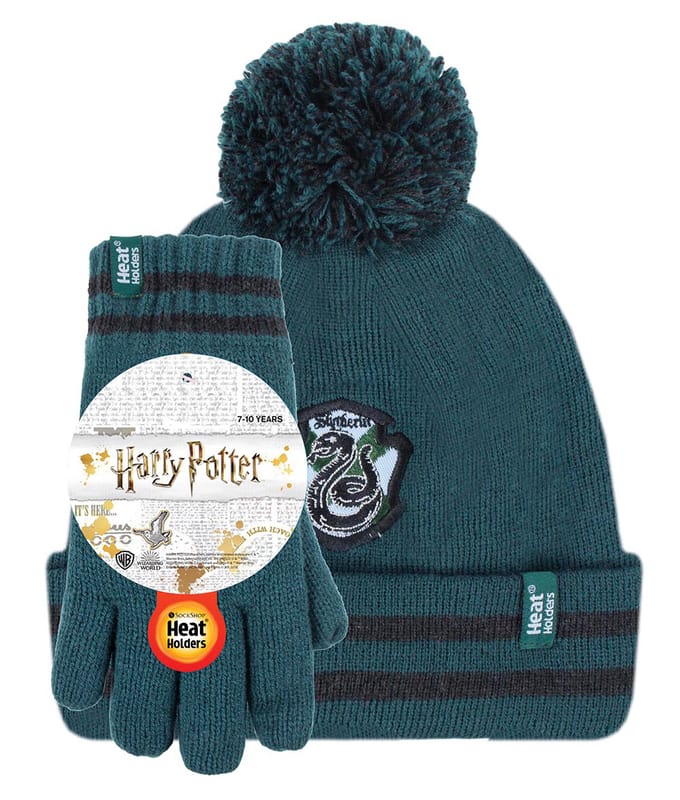 Heat Holders Harry Potter Muts & Handschoenen Set voor kinderen - Zwadderich