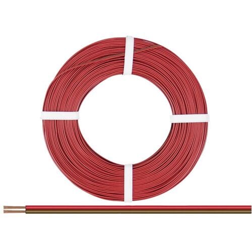 Donau Elektronik 275-08-25 Draad 2 x 0.75 mm² Rood-bruin 25 m