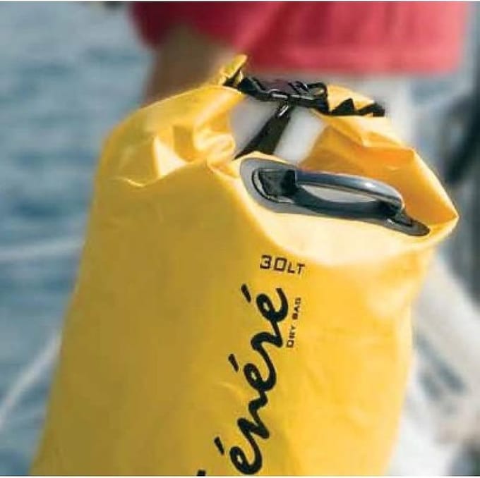 Droogzak met schouderband. 40liter / Geel