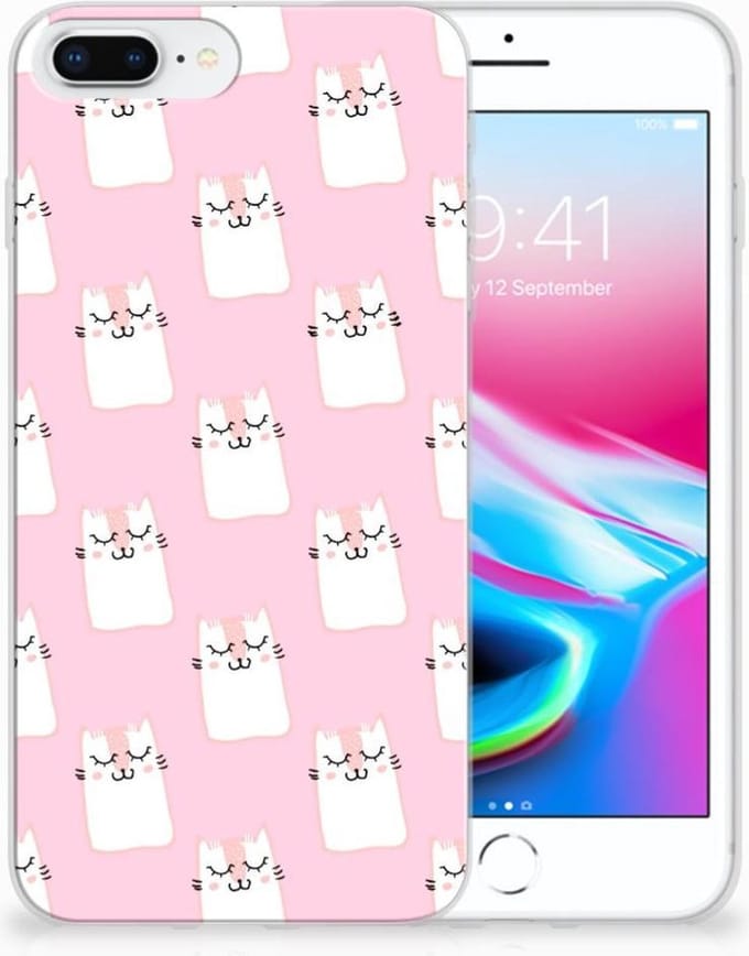 Apple iPhone 7 Plus | 8 Plus TPU Hoesje Sleeping Cats