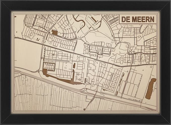 Decoratief Beeld - Houten Van Meern - Hout - Bekroned - Bruin - 21 X 30 Cm