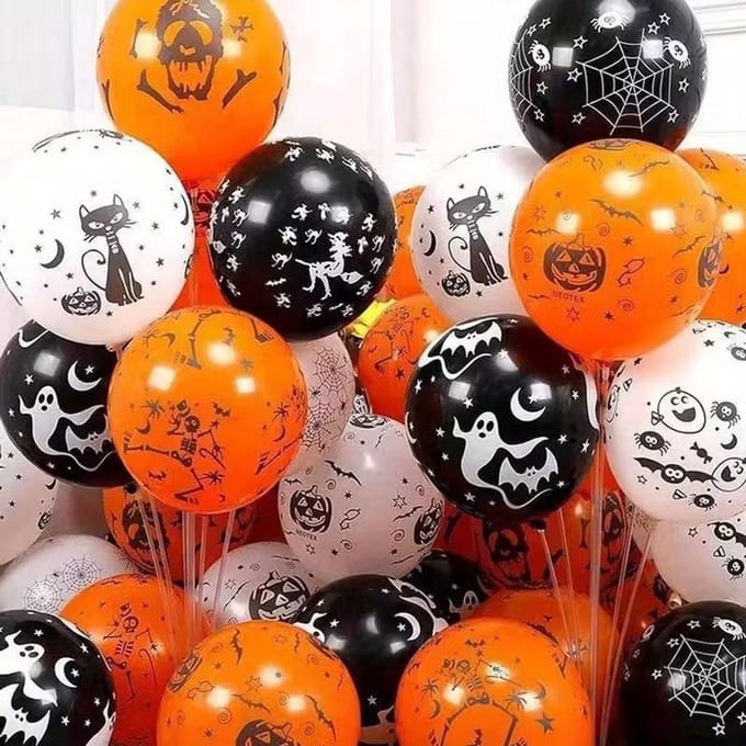 K&R Ventures Halloweenballonnen - 20 stuks - 30 cm