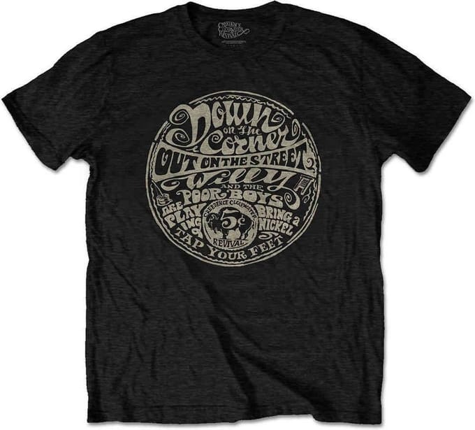 Creedence Clearwater Revival - Down On The Corner Heren T-shirt - L - Zwart