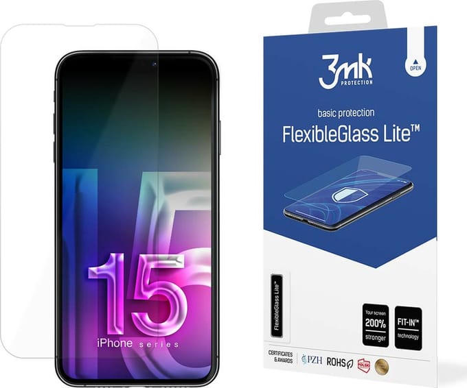 Apple iPhone 15 Plus - 3mk FlexibleGlass Lite