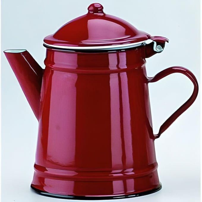 Cafetière Conique en acier émaillé vitrifié Rouge 0,5 l - IBILI - 910250