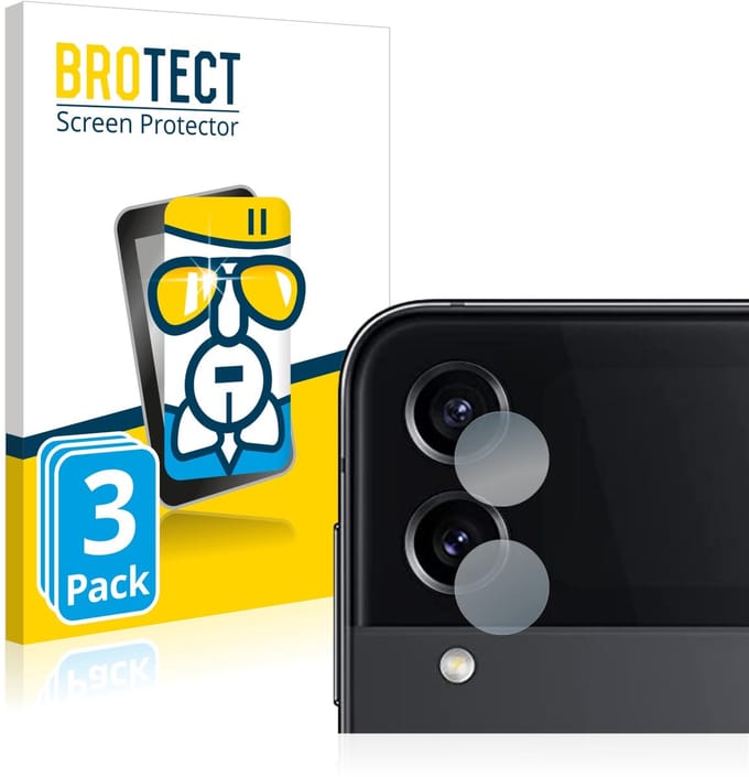 Screenprotector 3 Stuks voor Samsung Galaxy Z Flip 4 (ALLEEN Camera Lens) Beschermglas transparant