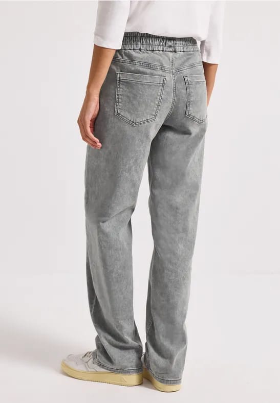 Jeans met elastische tailleband