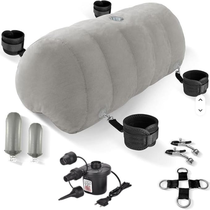 Assortix® Premium Intimiteitskussen – Ergonomisch Design – Inclusief Accessoires & Pomp – Luxe Comfort & Ondersteuning