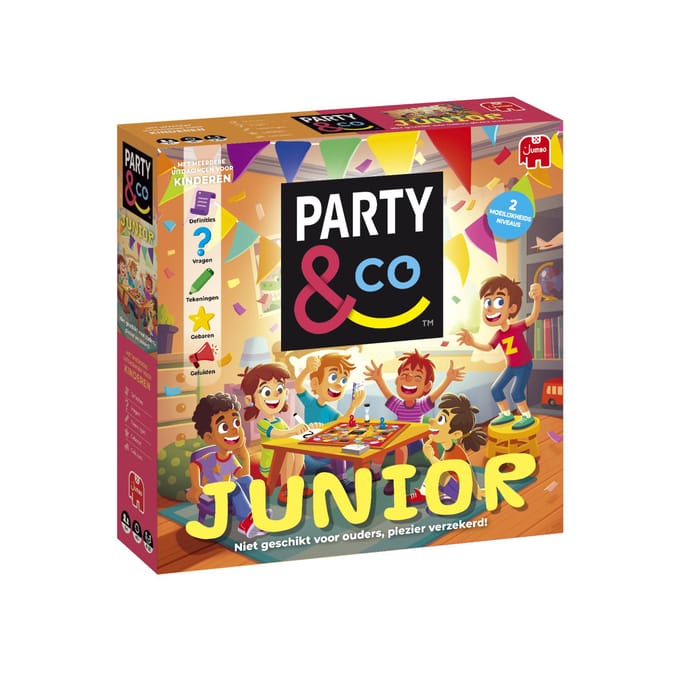 Jumbo - Party & Co. Junior - Bordspel voor kinderen - Vanaf 8 jaar - Actiespel - Partyspel