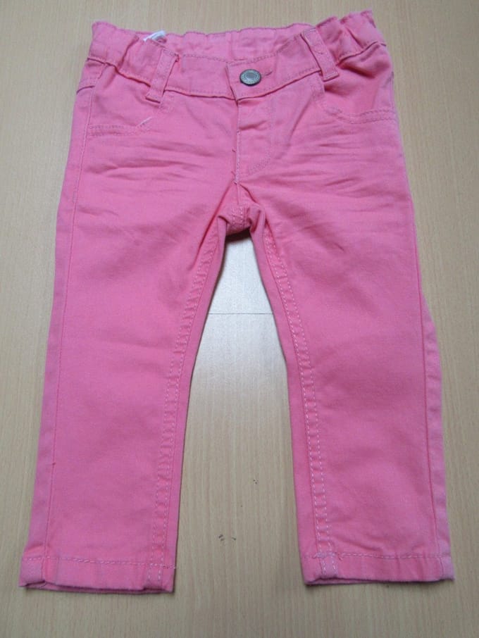 lange  broek in rose voor meisje van dirkje 1 jaar  80