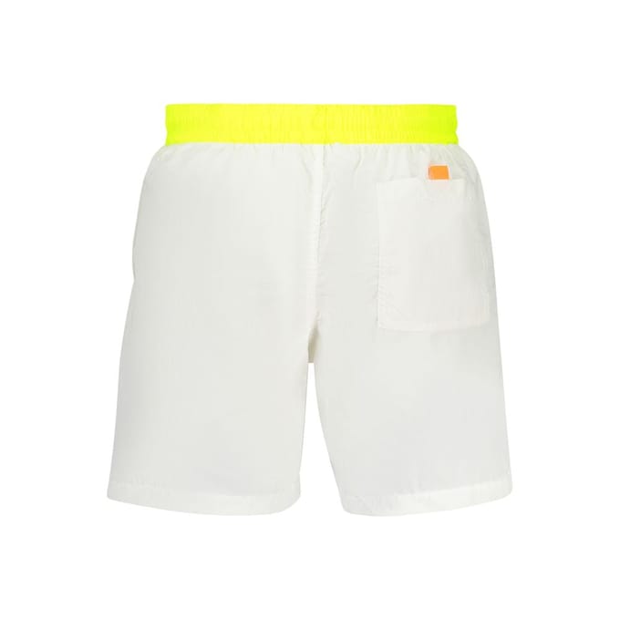 Noorwegen 1963 Bianco Poliammide Heren Zwem Boxer
