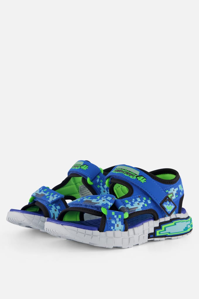 Skechers Skechers Mega Splash Sandalen blauw Textiel