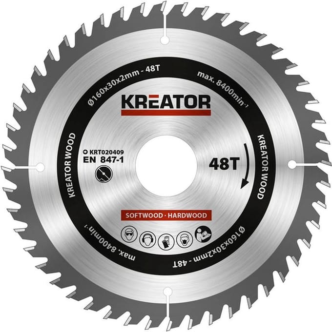Wovar Cirkelzaagblad 160 mm 48T | Per Stuk