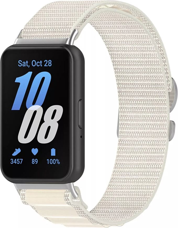 Strap-it Alpine nylon bandje - geschikt voor de Samsung Galaxy Fit 3 (sterrenlicht)