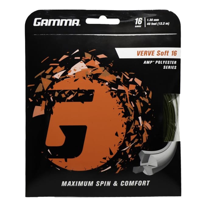 Gamma Verve Soft Set Snaren 12,2m-Zwart,Geel