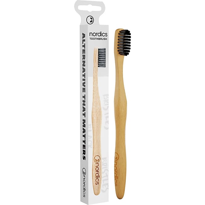 Nordics Tandenborstel 23 Cm Bamboe/nylon Bruin/zwart