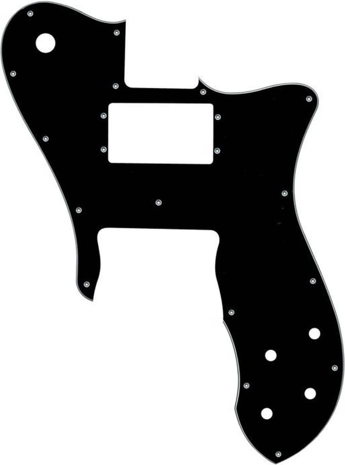 Boston TM3-B pickguard, Teaser custom, 3 ply, black