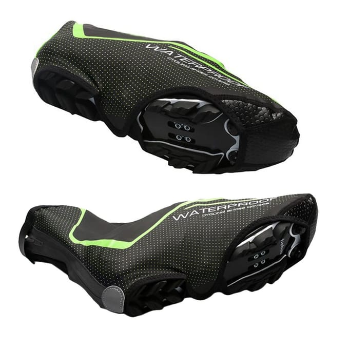 Overschoenen Fietsschoenoverschoen Schoenbeschermer Waterdicht Lichtgewicht Winterwarmer voor fietsen op de weg L-XL grijs