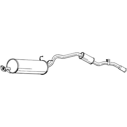 Geluiddemper achter BOSAL 286-233