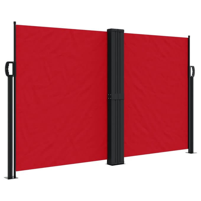 vidaXL - Windscherm - uittrekbaar - 140x1000 - cm - rood