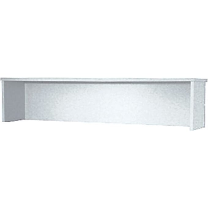 Balie-opzetstuk ULM, B 1200 x D 320 x H 350 mm, lichtgrijs