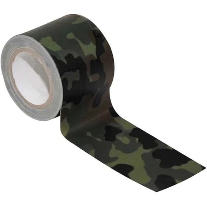 Adhésif toile 50 mm x 25 m - camouflage vert