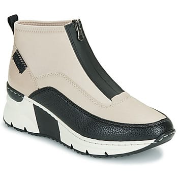 Rieker - Enkellaarsjes Plat Beige 36