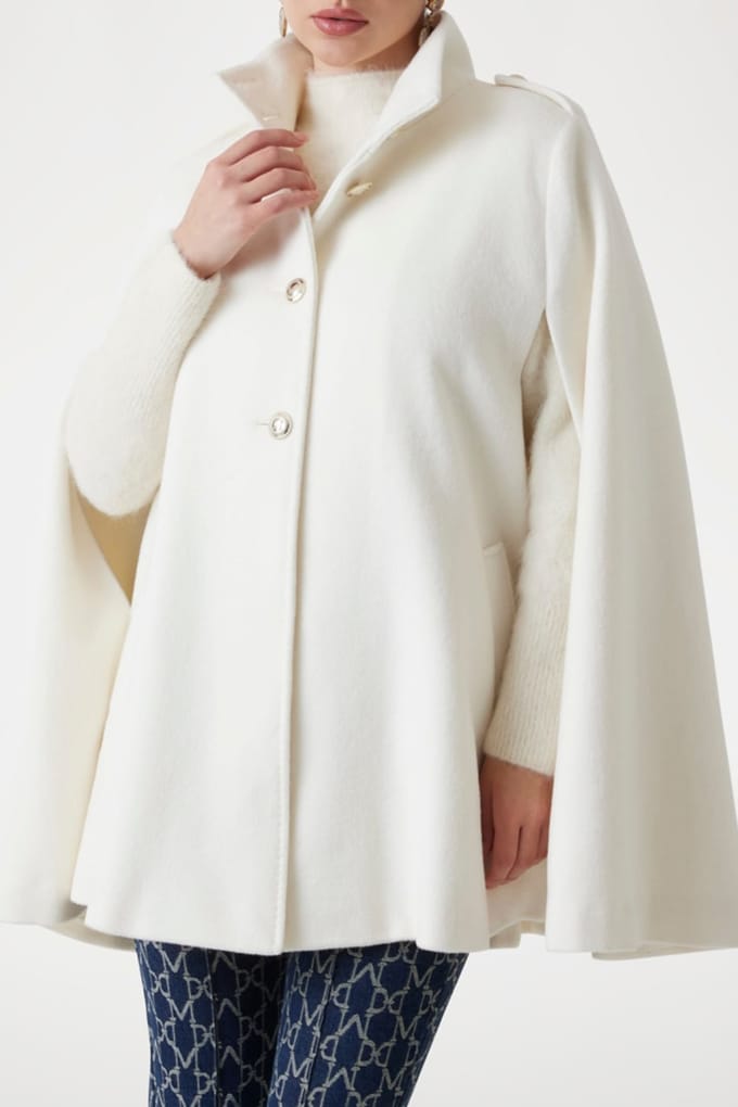 GUESS Marciano By  Marlene Cape Pale Pearl Multi Taglia: XS/S | Poncho Outlet | Donna | Bianco