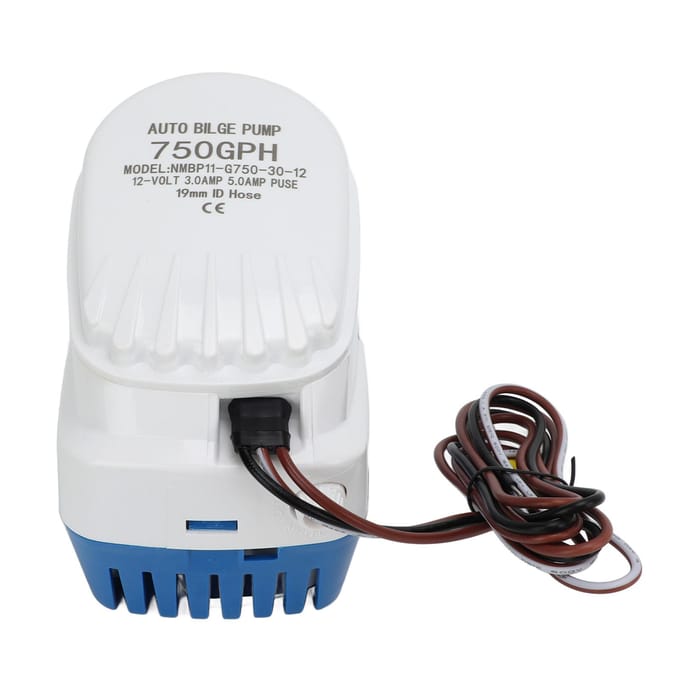 Lenspomp Automatisch Dompelbaar 750GPH 12V Goede Afdichting Hoge Efficiëntie voor Boot Caravan Camper
