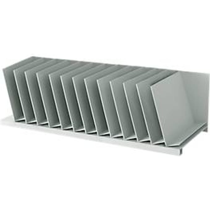 Sorteerstation, A4, polystyreen, voor kasten, 12 vakken, B 700 x D 310 x H 206 mm
