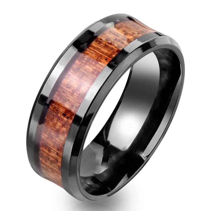 Yuno - Ring Heren - Dames Ring - Ring Mannen - Mannen Ring - Zwarte Ring - Ring Zwart