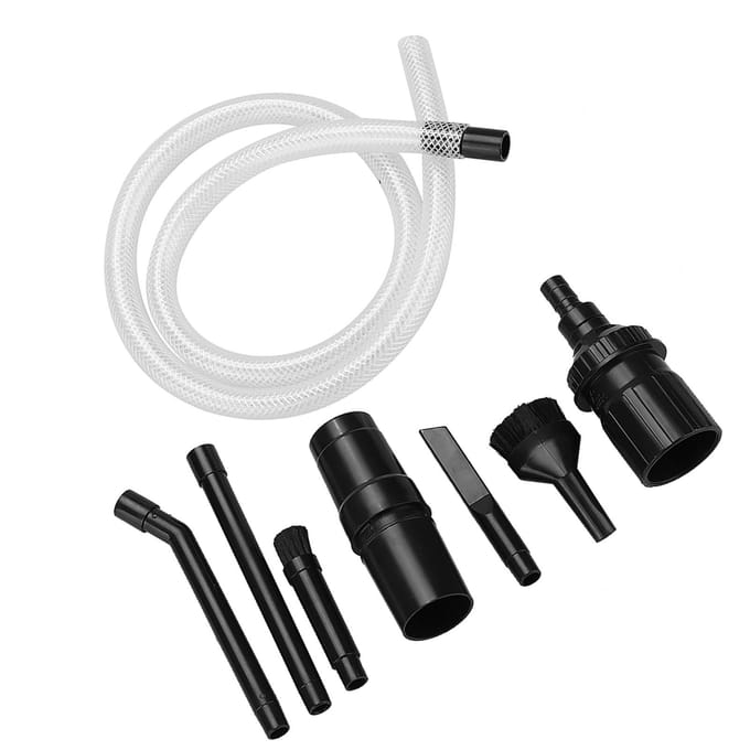 9-delige set Mini Micro Gereedschap Auto Voertuig Schoonmaakkit Universele Stofzuiger Accessoires white
