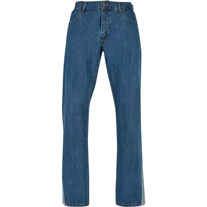 Urban Classics - Organic Triangle Denim Broek rechte pijpen - Taille, 30 inch - Blauw