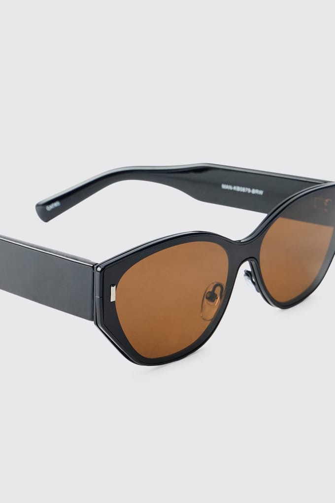 Round Chunky Sunglasses | Brown