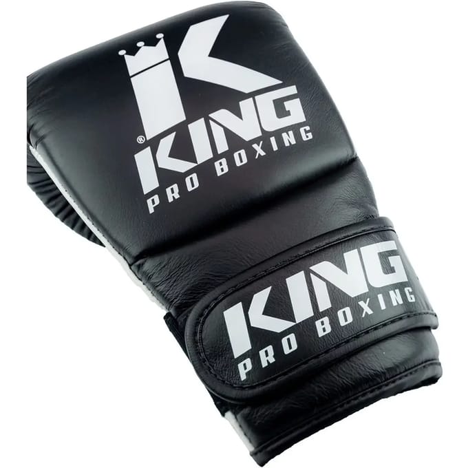 King Pro Boxing KPB/BM KPB Bokszak Handschoenen Leer Zwart Wit - M