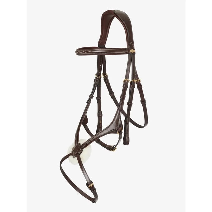 Snaffle hoofdstel voor paarden LeMieux Grackle Havana