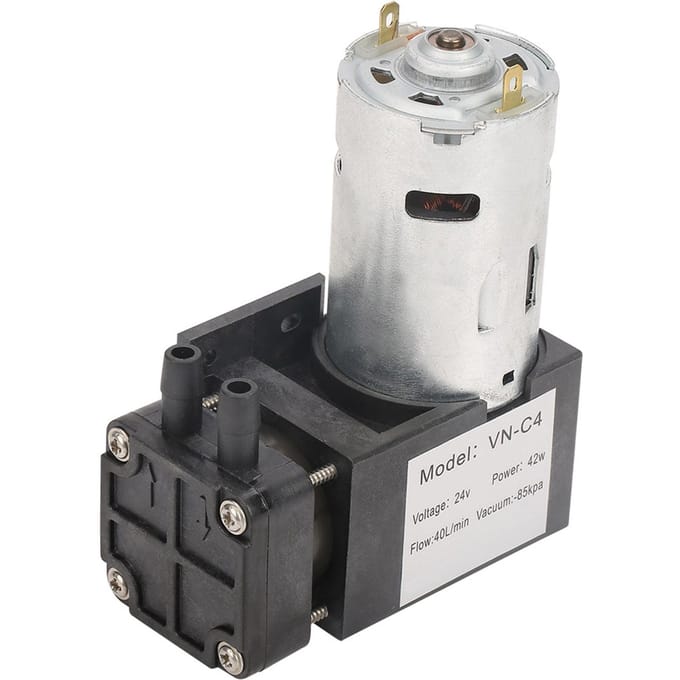 DC24V Mini Kleine Olievrije Vacuümpomp ?85KPa Flow 40Lmin voor Gas Lucht