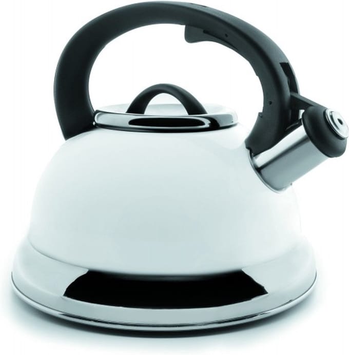 Fluitketel 2,5 liter - Roestvrijstaal Wit