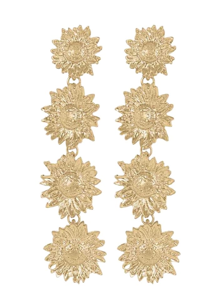 Margot Bardot Sunny Flower Oorbellen Gold