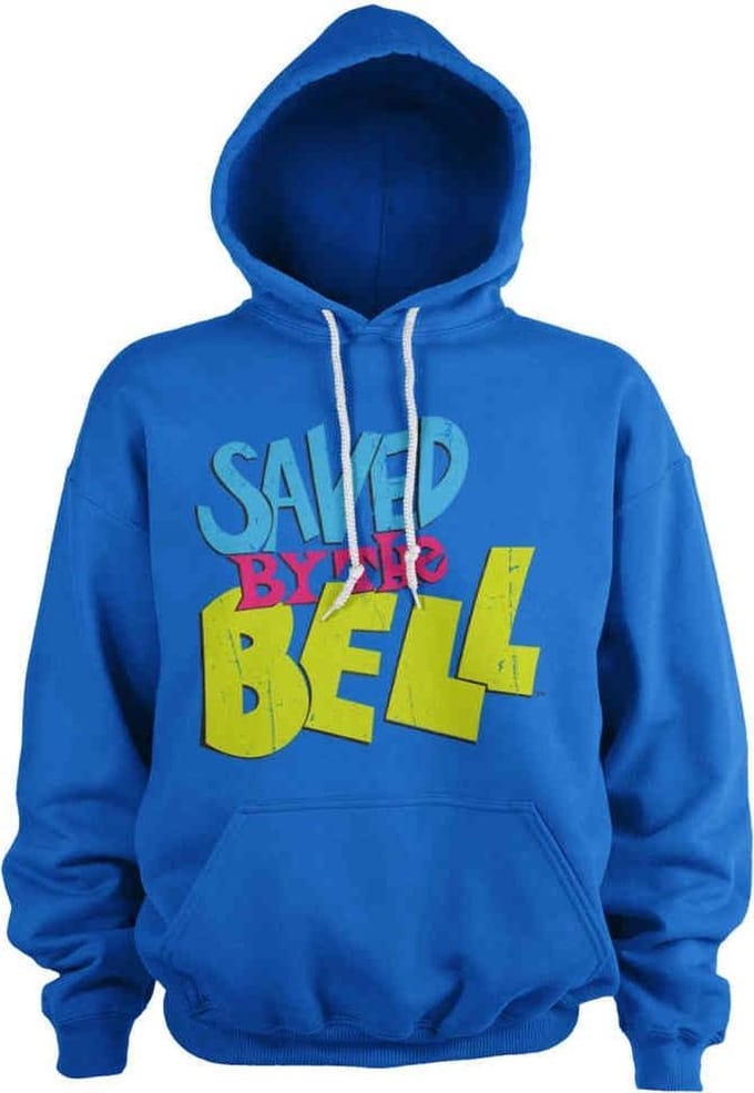 Saved By The Bell Hoodie/trui -L- Distressed Logo Blauw