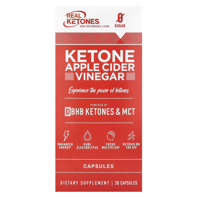 Echte Ketonen, Keton Appelciderazijn, 30 Capsules