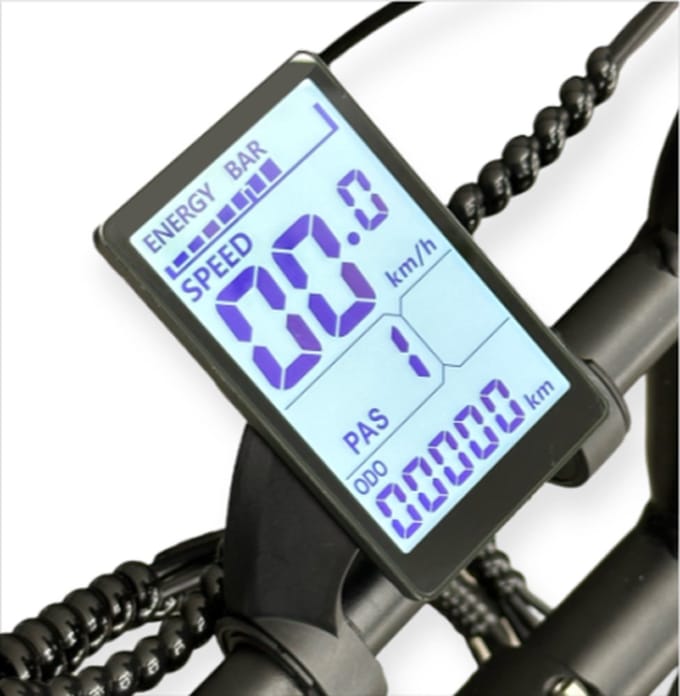 Display Ouxi V8 H9 - V8 2.0 - Display fatbike - LCD Scherm - Fietscomputer - Fatbike LCD Ouxi