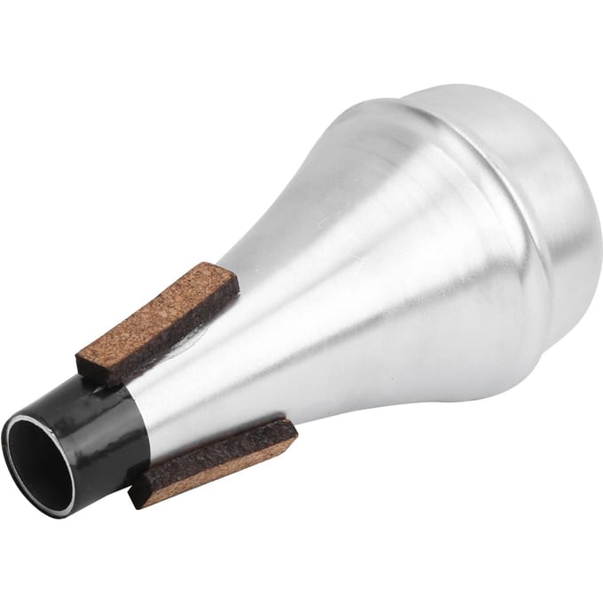 Trompet Demper Recht Beginner Oefen Demper Universeel Aluminiumlegering M25 Zilver S white