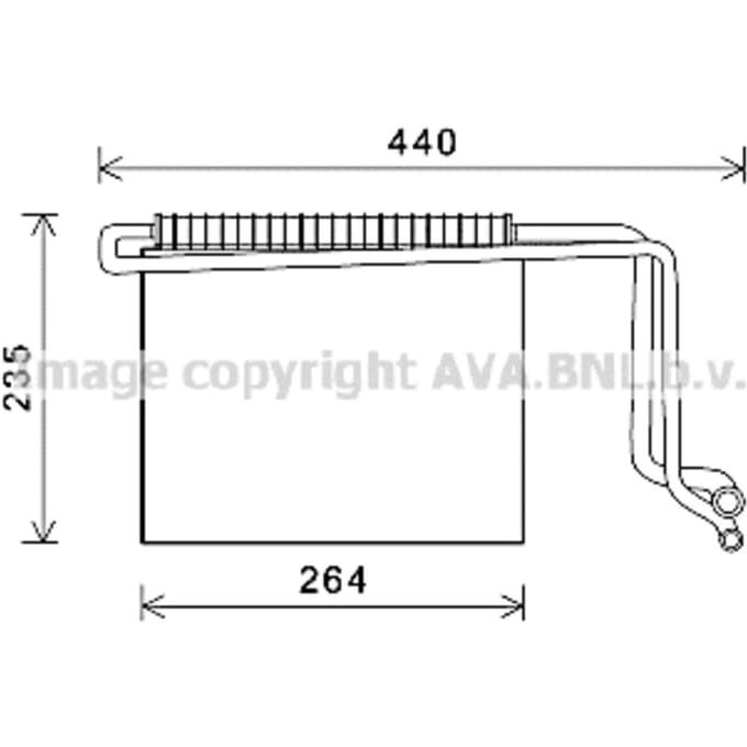 Verdamper, airconditioner AVA COOLING MSV563
