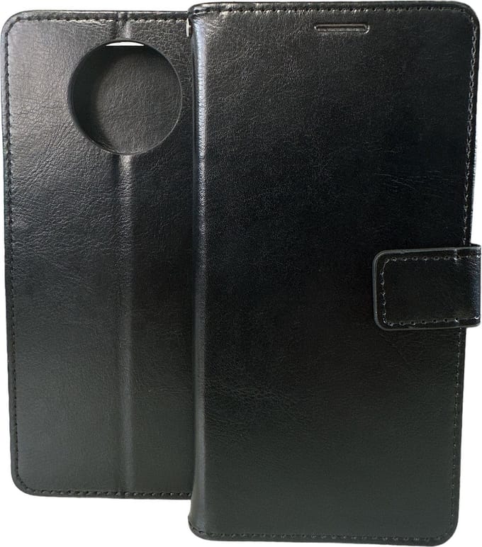 Portemonnee Book Case Hoesje Geschikt voor: Xiaomi Redmi Note 9 5G - Zwart