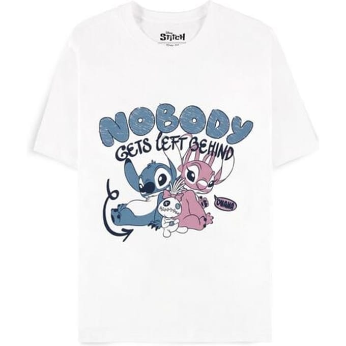Lilo & Stitch T-shirt - Nobody Gets Left Behind - M tot XXL - voor Vrouwen - wit