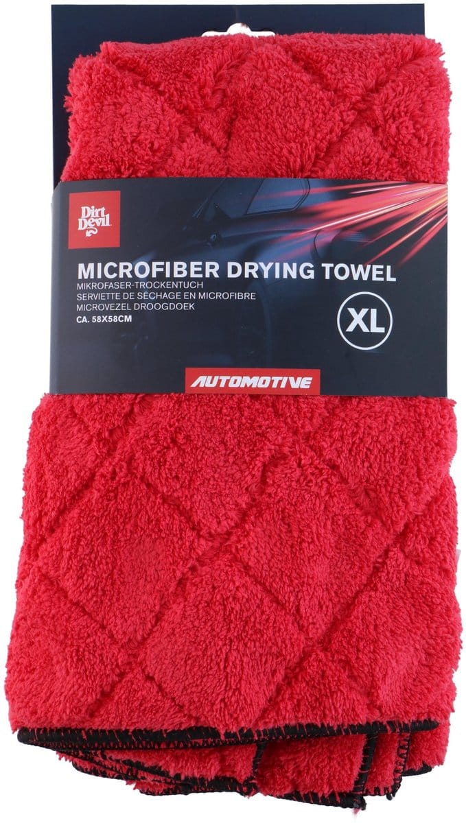 Dirt Devil - Microvezel Droogdoek XL - Schoonmaakdoek - 58x58 cm - Rood
