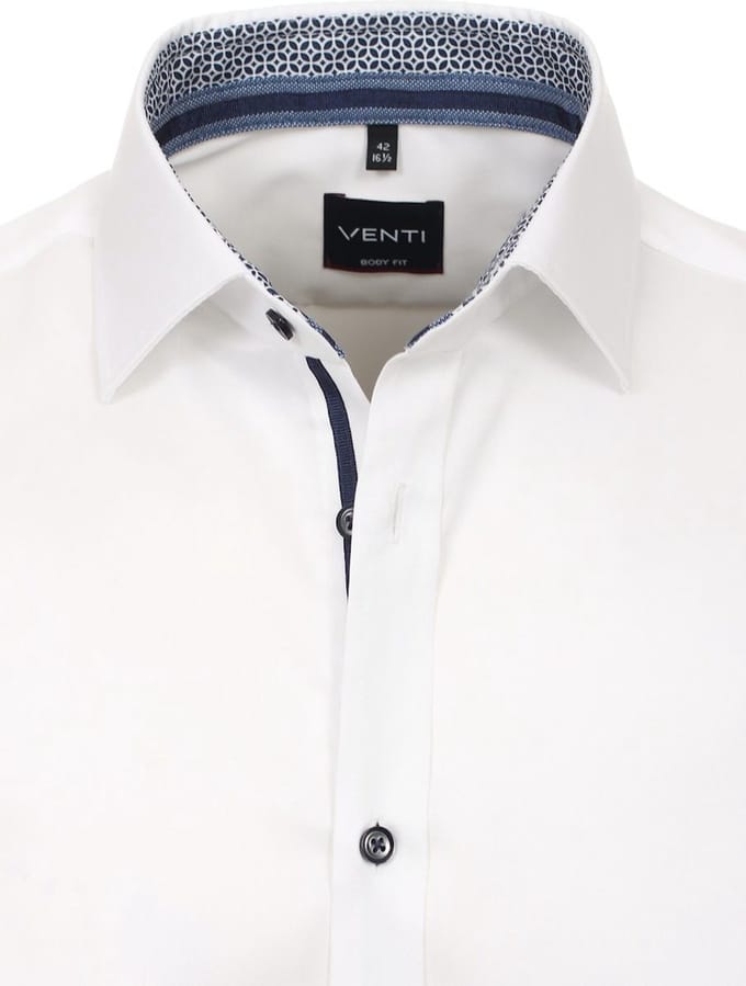 Venti Overhemd Non Iron Wit Body Fit 103522600-000 - L