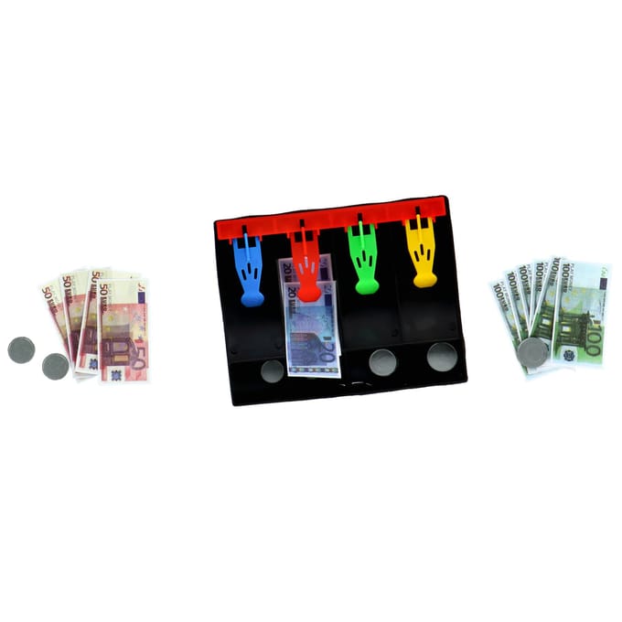Speelgeld deluxe set munten & biljetten Euro's en Dollars assorti
